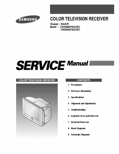 samsung CW29Z68PSG_chassis K55A chassis K55A